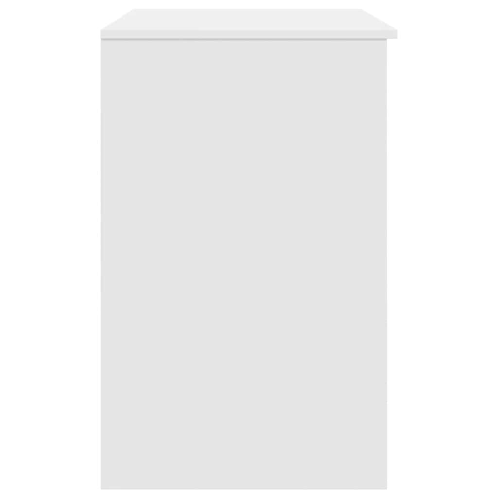 Bureau blanc 86x49x76 cm bois d'ingénierie