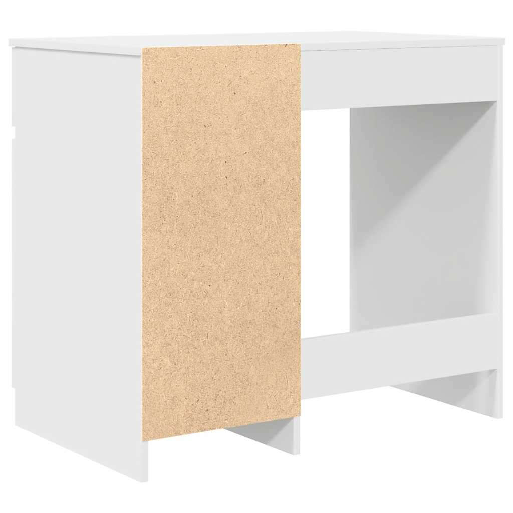 Bureau blanc 86x49x76 cm bois d'ingénierie