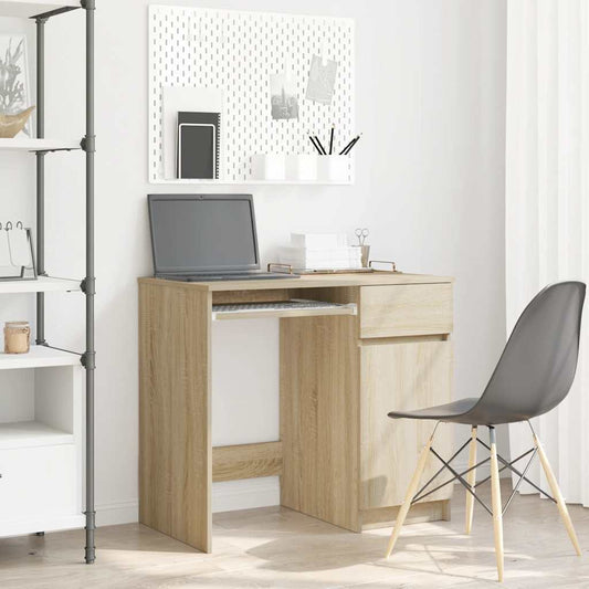 Bureau en aggloméré chêne Sonoma 86x49x76 cm