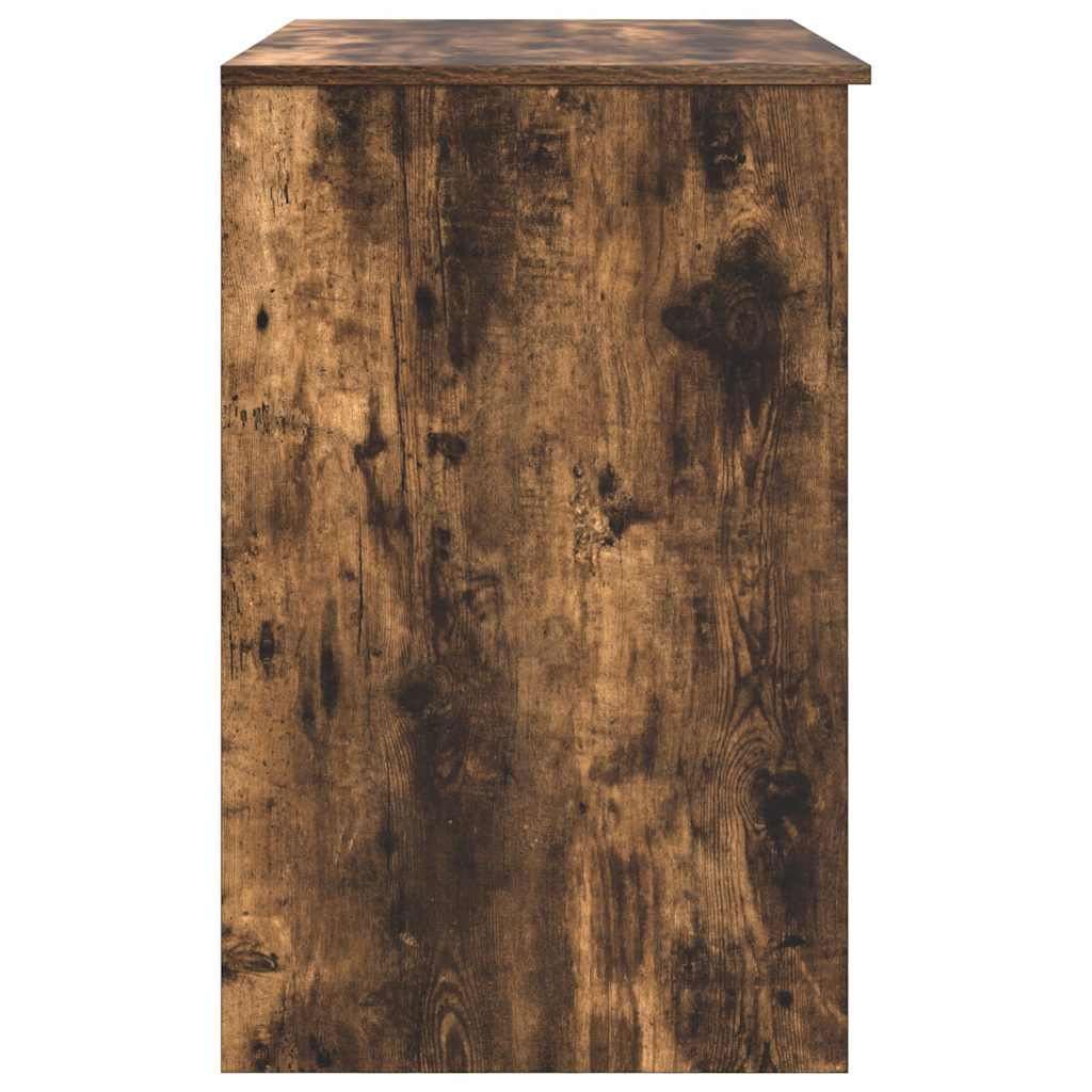 Bureau chêne fumé 86x49x76 cm bois d'ingénierie