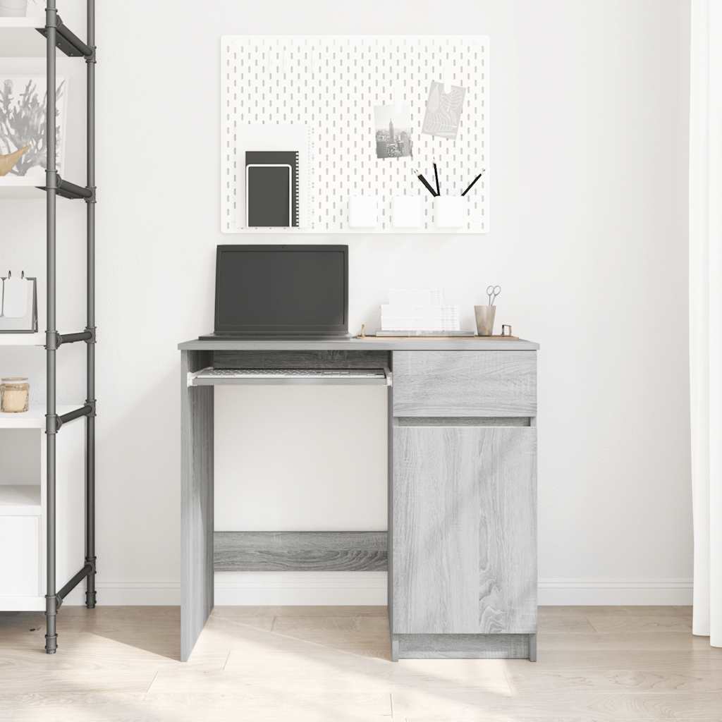 Schreibtisch Grau Sonoma 86x49x76 cm Holzwerkstoff
