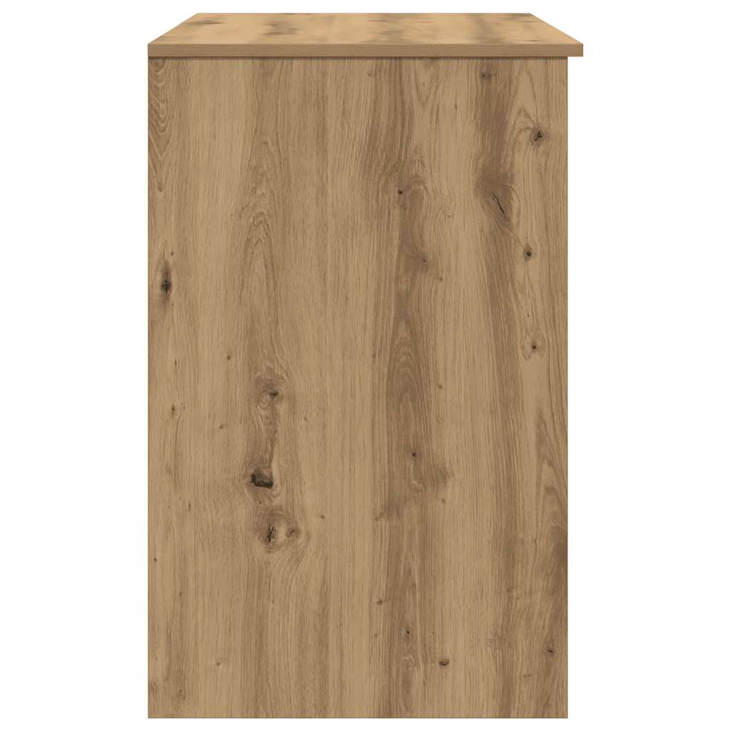 Bureau chêne artisan 86x49x76 cm bois d'ingénierie