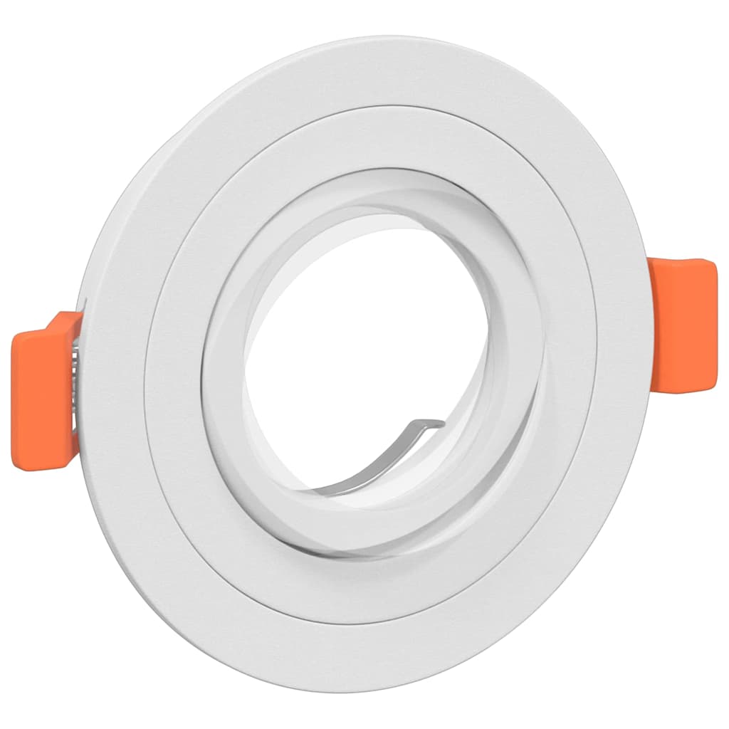 Spotlight 12 pcs blanc 9 x 9 x 2 cm aluminium