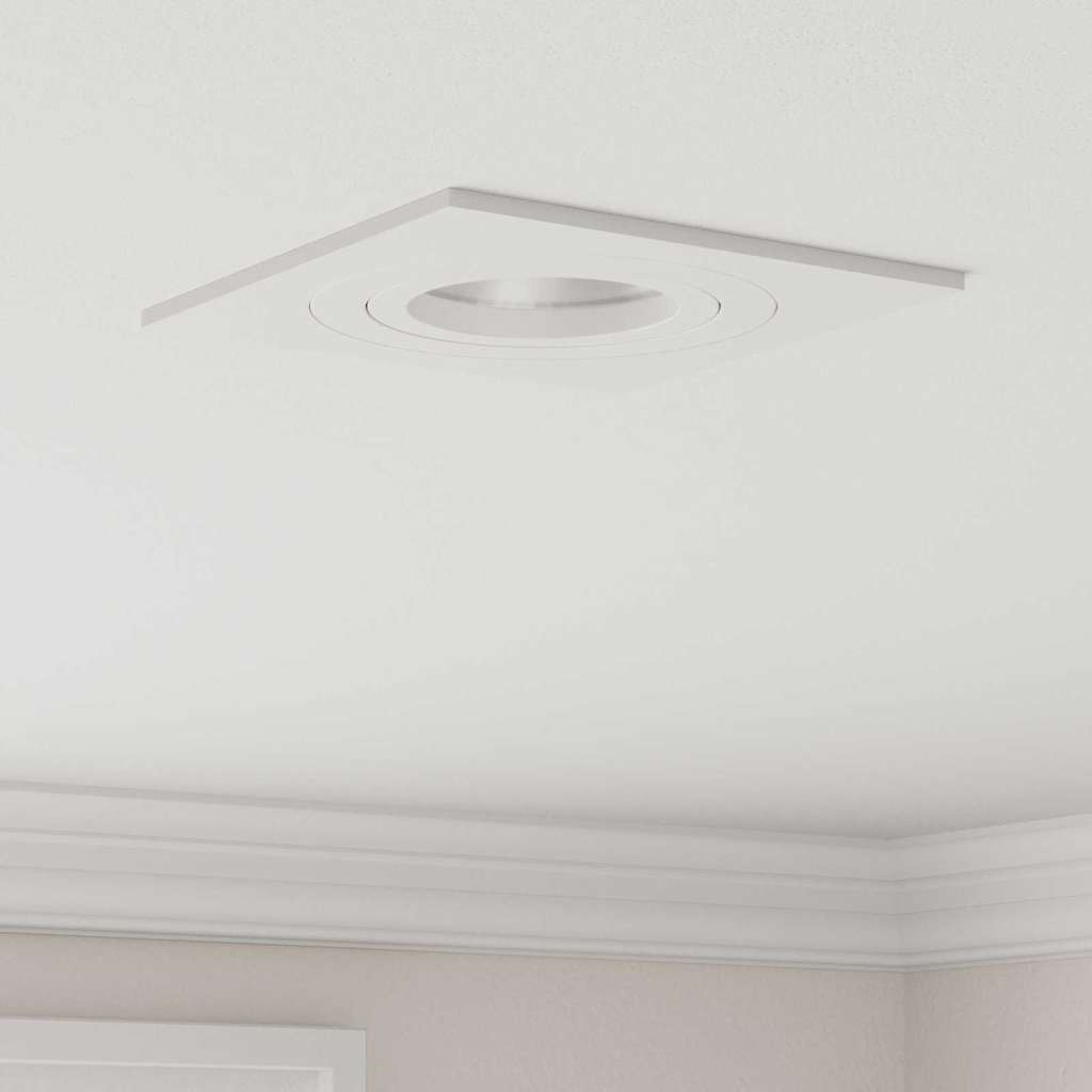 Spotlight 6 pcs White 9 x 9 x 2 cm Aluminum