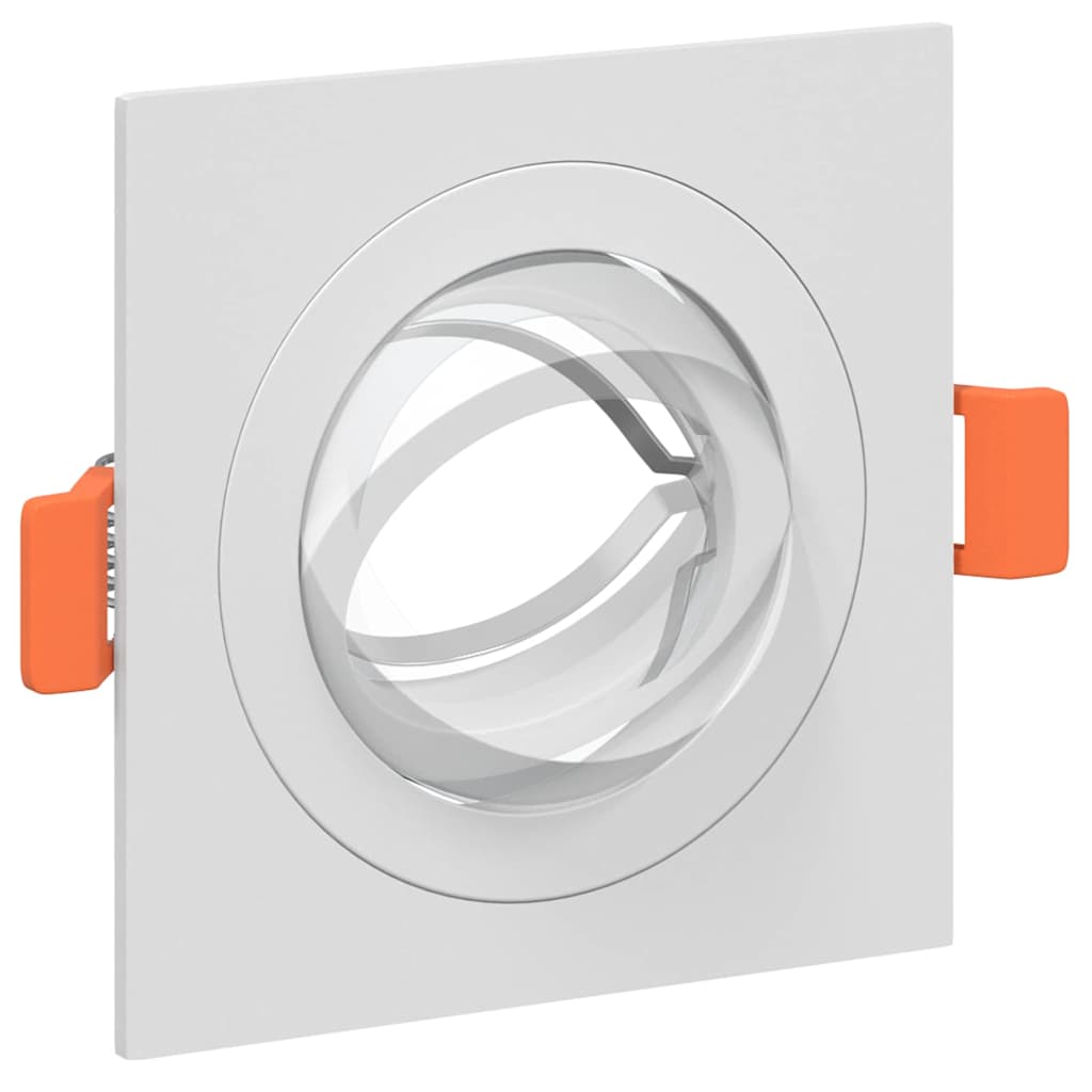 Spotlight 6 pcs White 9 x 9 x 2 cm Aluminum