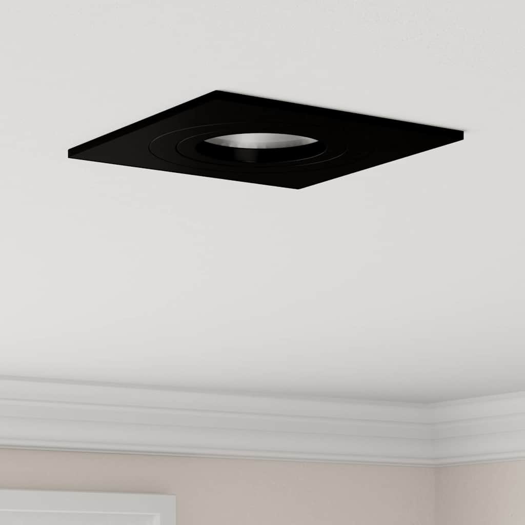 Projecteur 24 pcs Noir 9 x 9 x 2 cm Aluminium