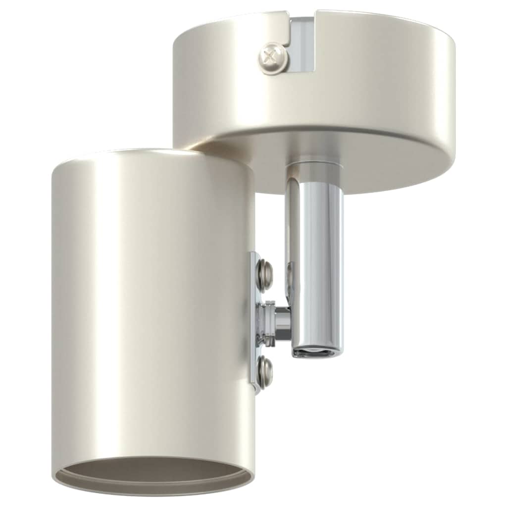 Plafonnier avec spots nickel 6,5 x 6 x 11,5 cm métal