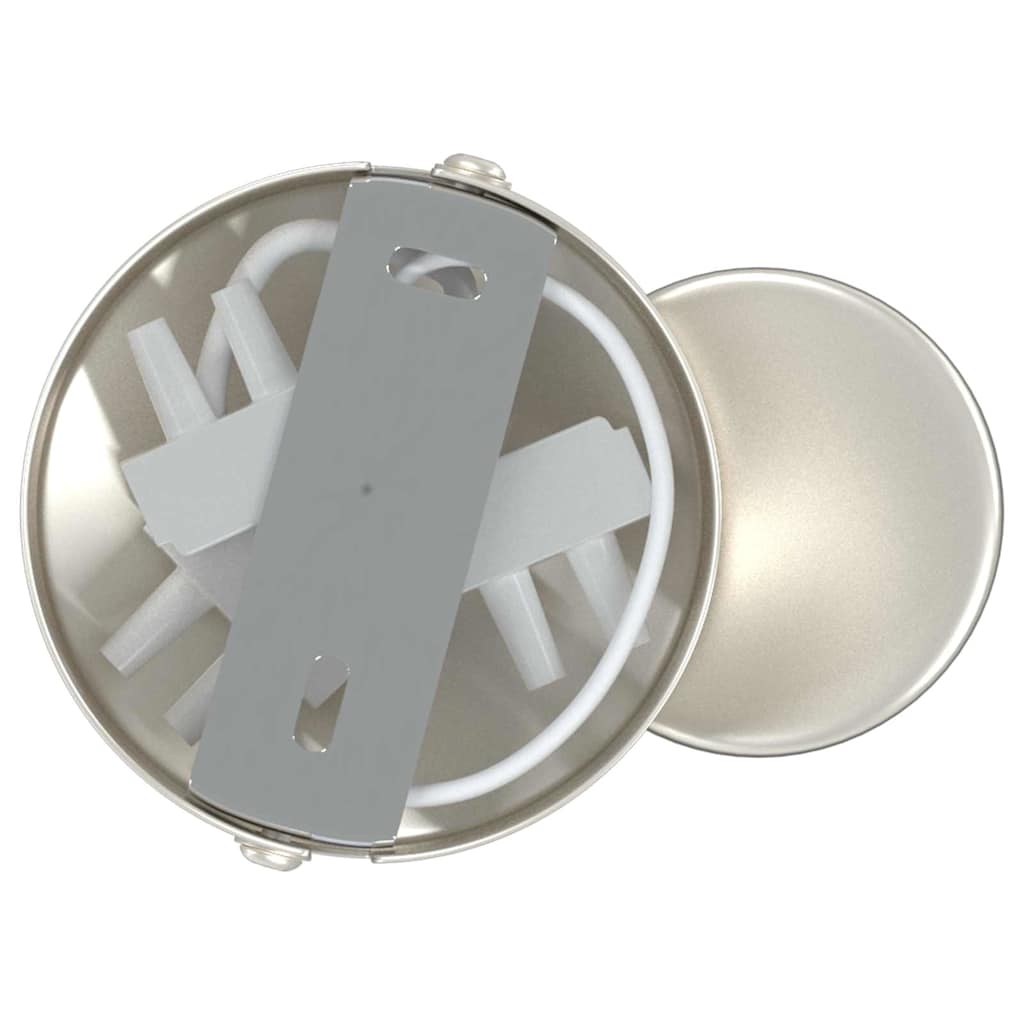 Plafonnier avec spots nickel 6,5 x 6 x 11,5 cm métal