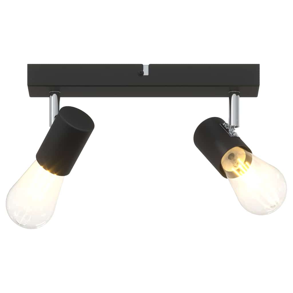 Ceiling spotlight with spotlights black 26 x 6.5 x 11.5 cm metal
