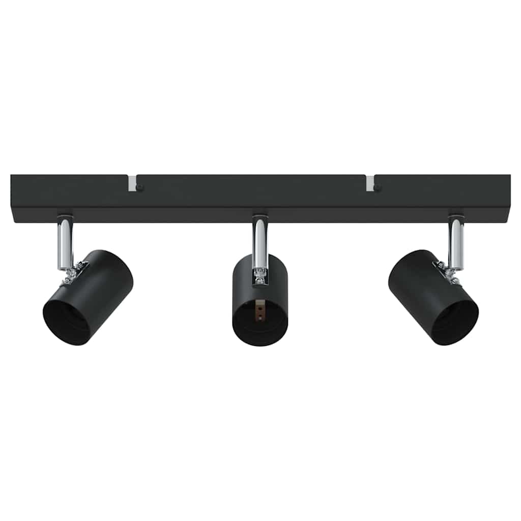 Deckenstrahler mit Strahlern Schwarz 38 x 6,5 x 11,5 cm Metall