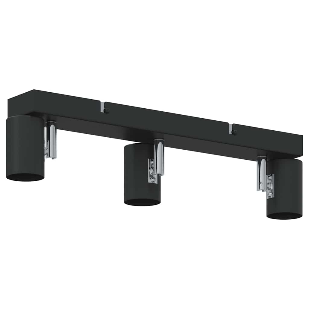 Deckenstrahler mit Strahlern Schwarz 38 x 6,5 x 11,5 cm Metall