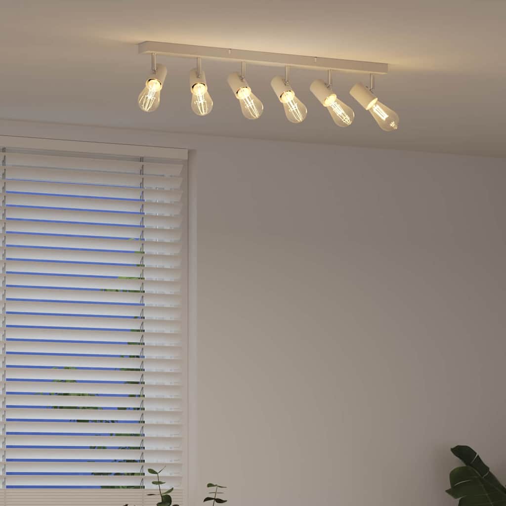 Ceiling Spotlights with White Spots 73 x 6.5 x 11.5 cm Metal
