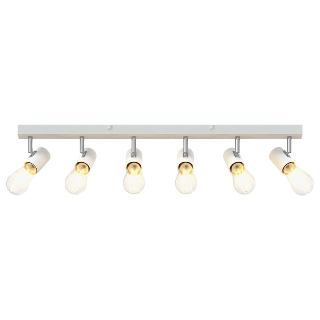 Ceiling Spotlights with White Spots 73 x 6.5 x 11.5 cm Metal