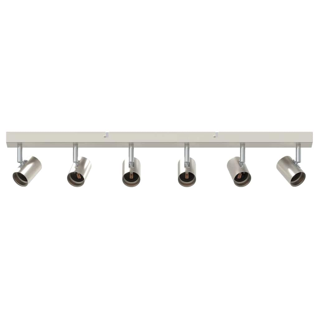 Plafonnier avec spots nickel 73 x 6,5 x 11,5 cm métal