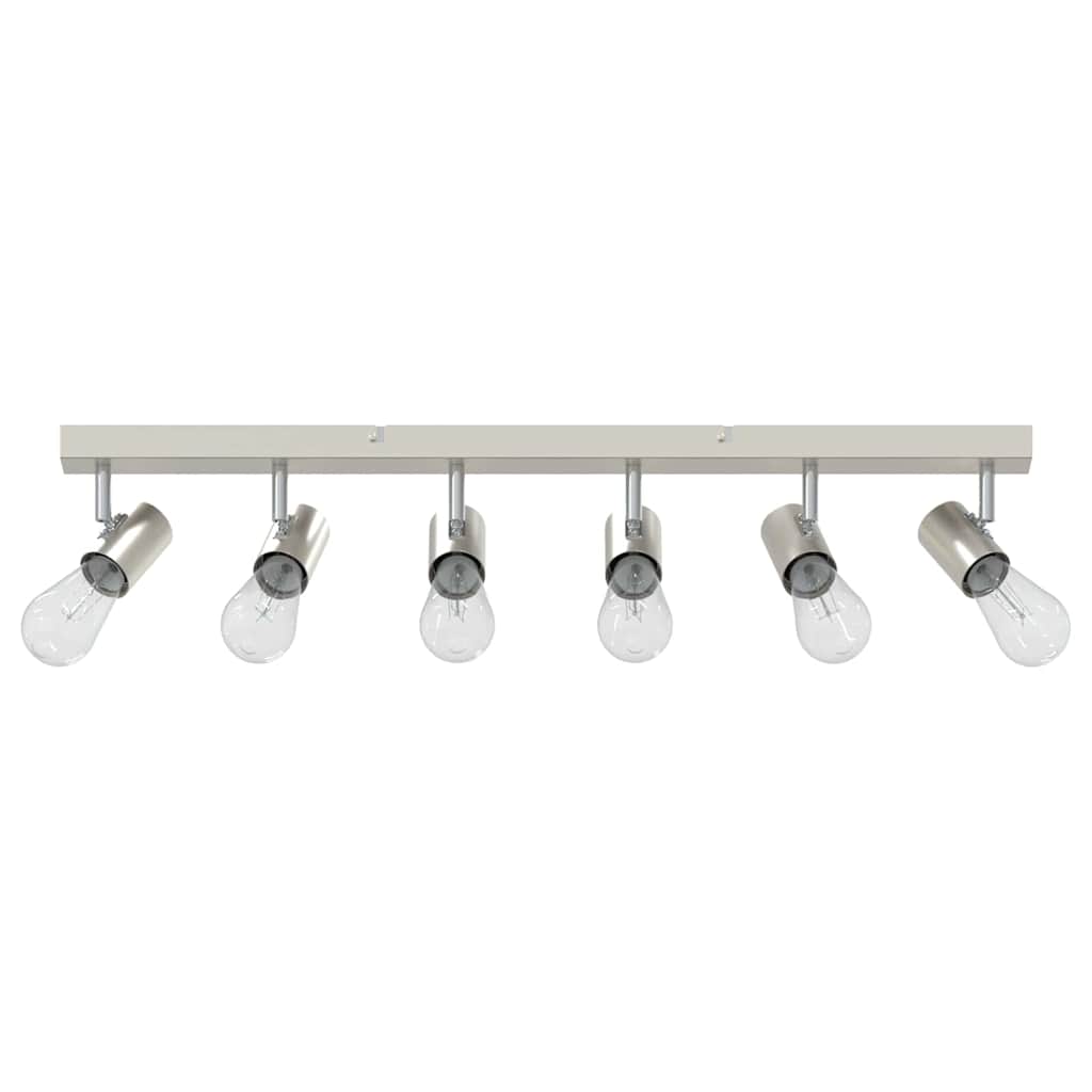 Plafonnier avec spots nickel 73 x 6,5 x 11,5 cm métal