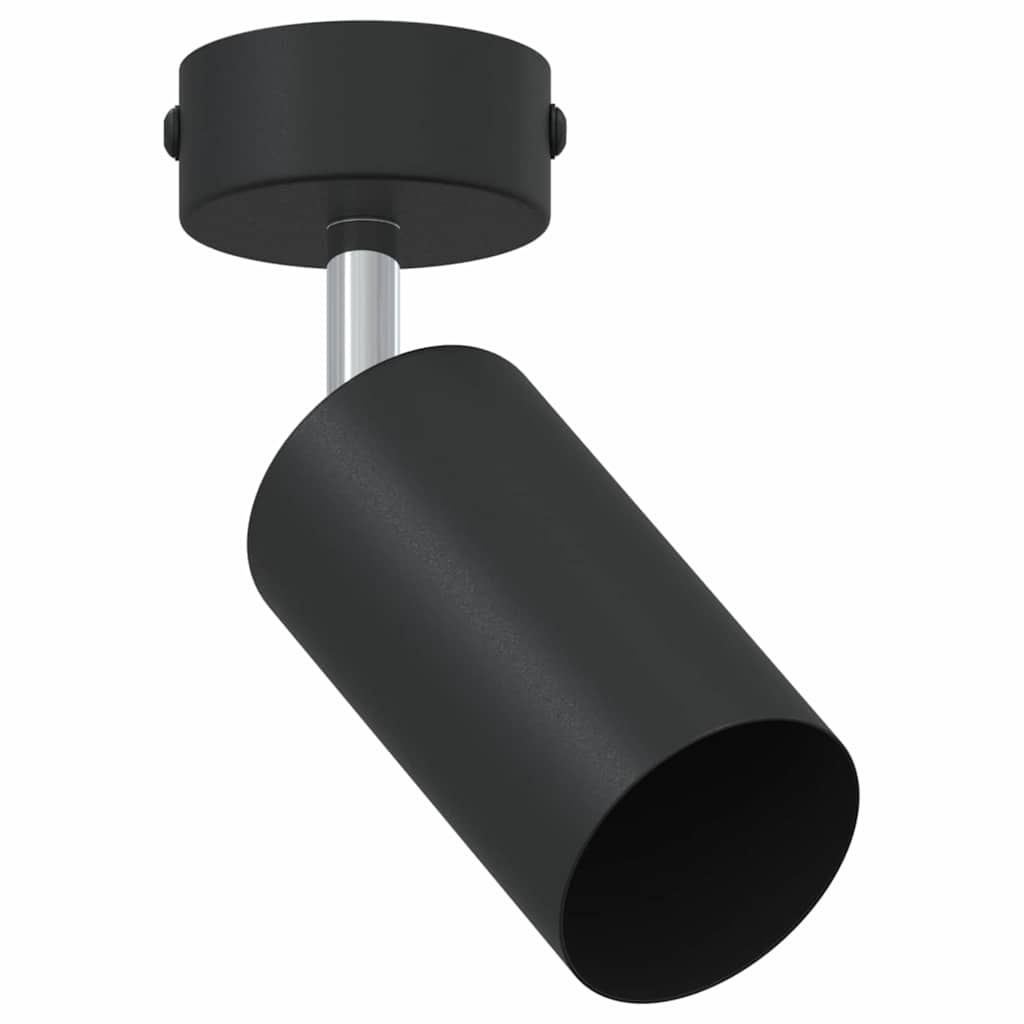 Spot de plafond avec spots Noir 6 x 6 x 16 cm Métal