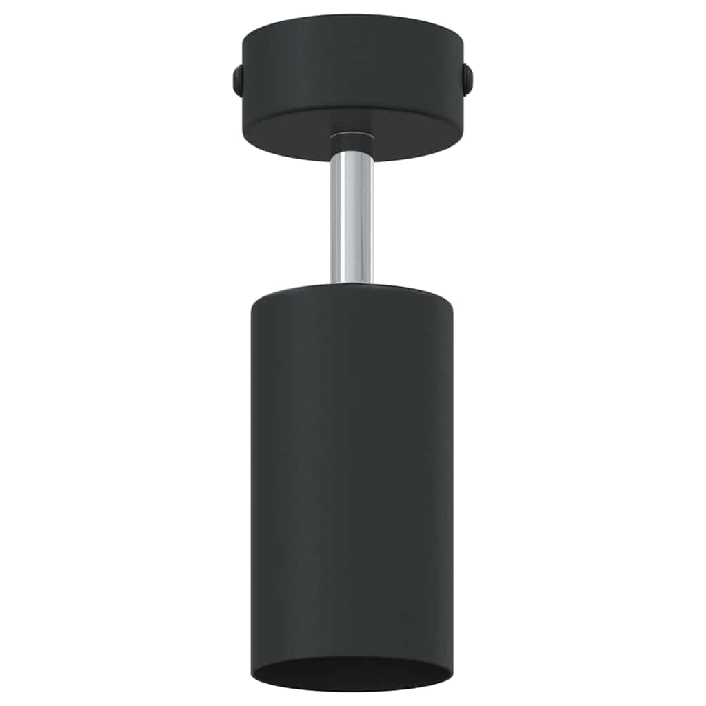 Spot de plafond avec spots Noir 6 x 6 x 16 cm Métal