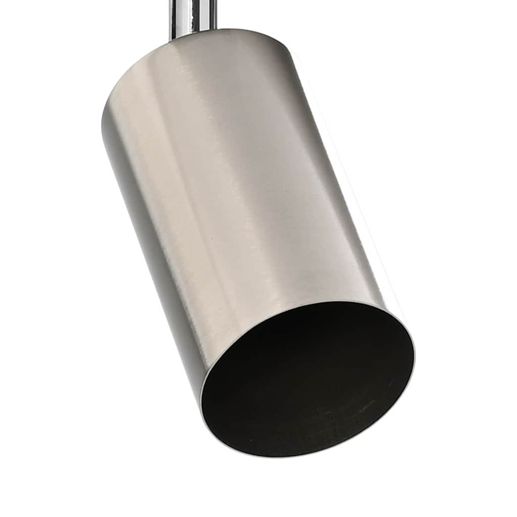Plafonnier avec spots nickel 6 x 6 x 16 cm métal
