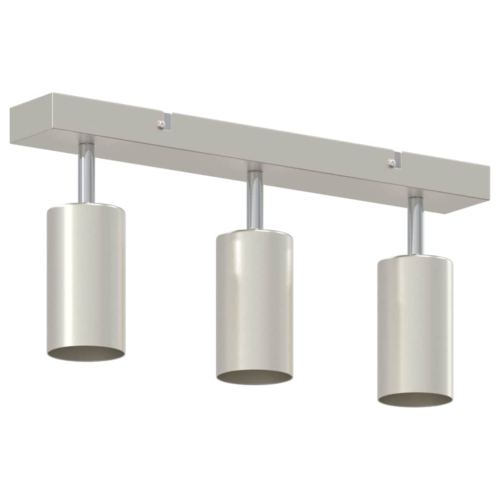 Deckenstrahler mit Strahlern Nickel 38 x 6 x 16 cm Metall