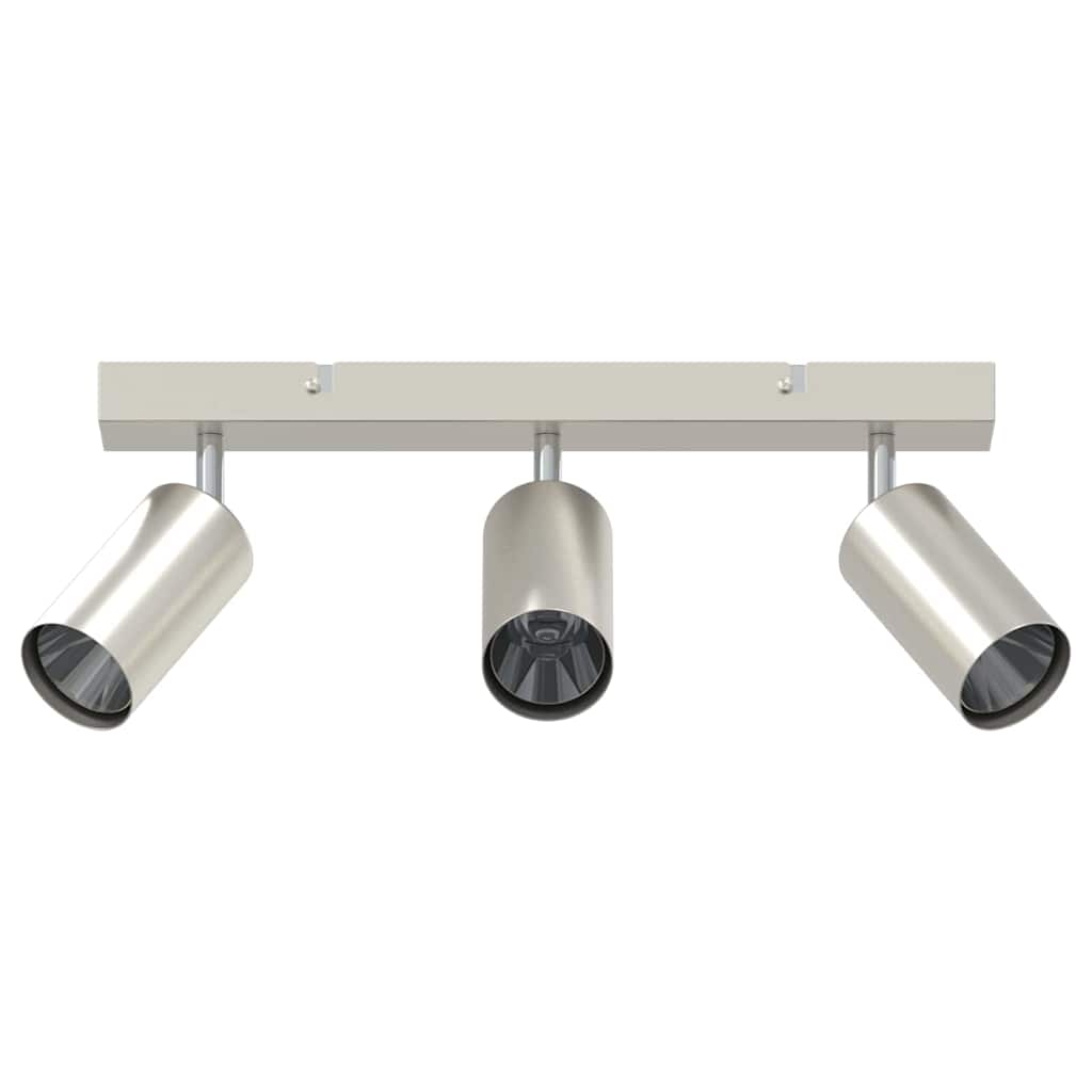 Deckenstrahler mit Strahlern Nickel 38 x 6 x 16 cm Metall