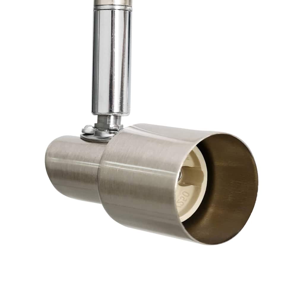 Deckenstrahler mit Strahlern Nickel 25,5 x 8 x 11 cm Stahl