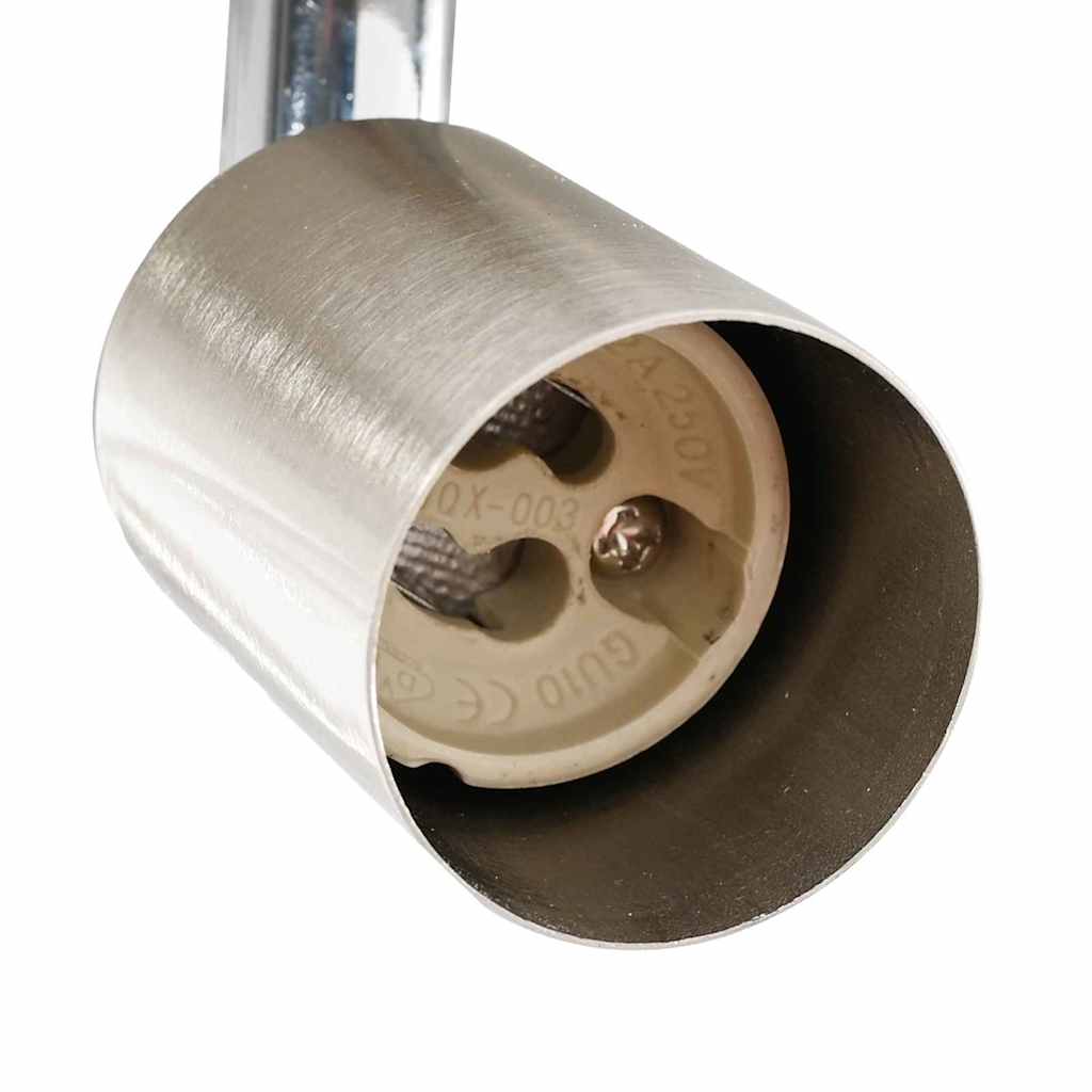 Ceiling spotlight with spotlights nickel 12 x 8 cm steel