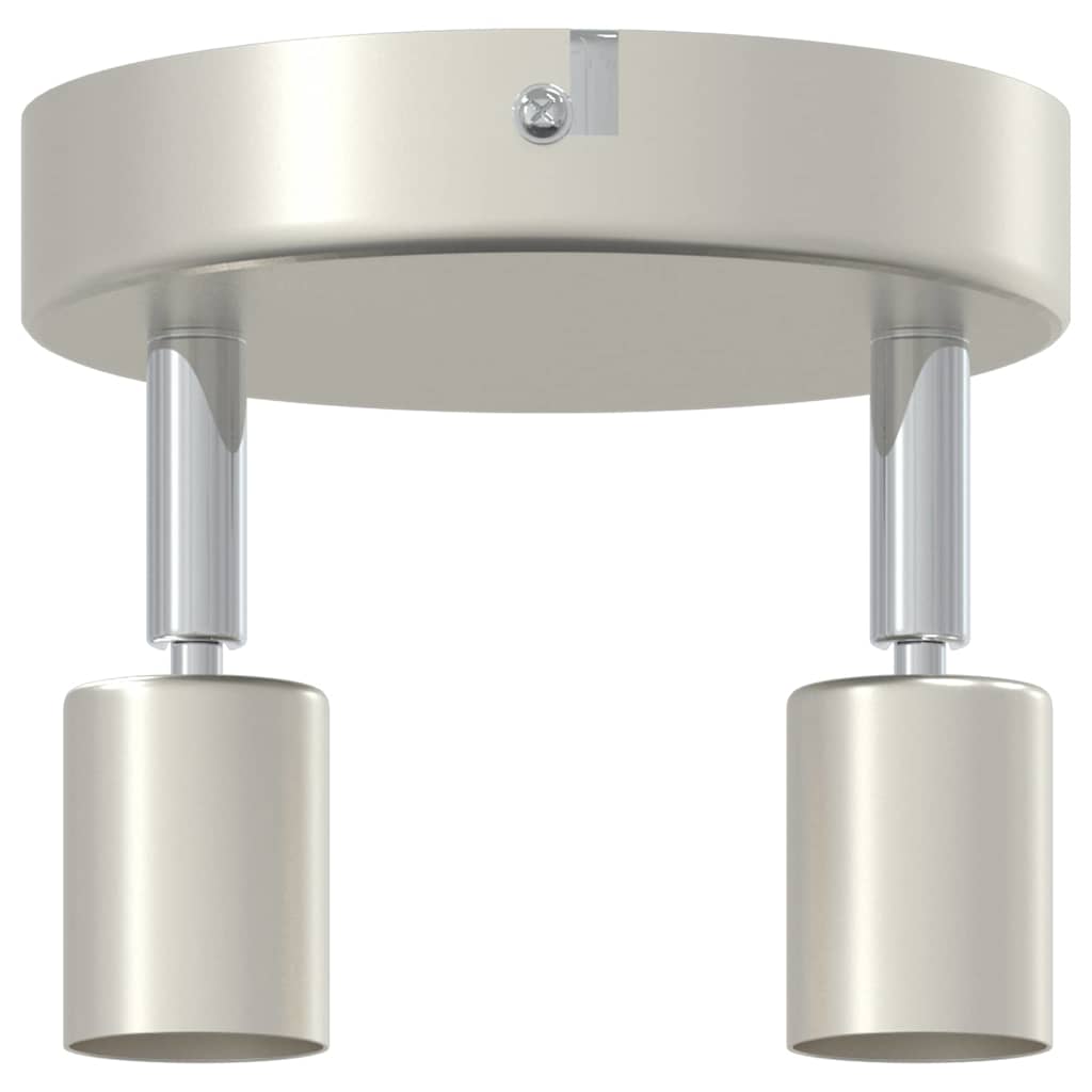 Ceiling spotlight with spotlights nickel 12 x 8 cm steel
