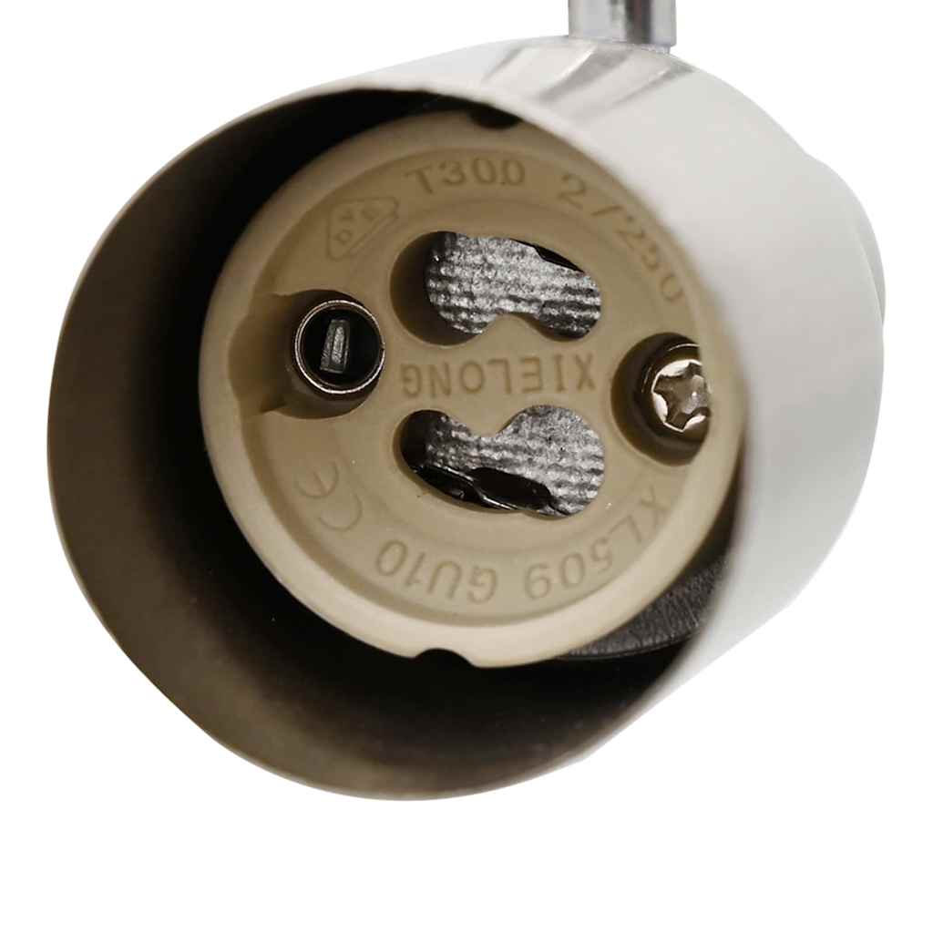 Ceiling spotlight with spotlights nickel 39 x 10.5 x 10.5 cm steel