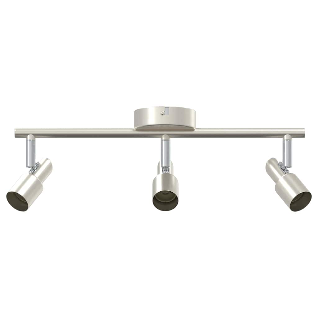 Ceiling spotlight with spotlights nickel 39 x 10.5 x 10.5 cm steel