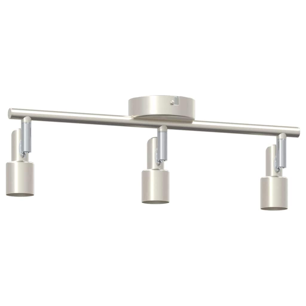Ceiling spotlight with spotlights nickel 39 x 10.5 x 10.5 cm steel