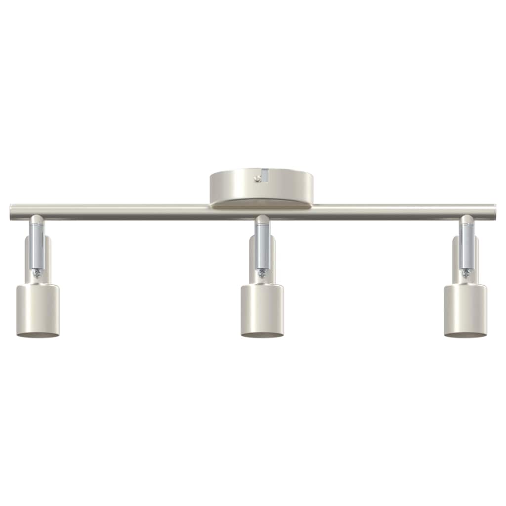 Ceiling spotlight with spotlights nickel 39 x 10.5 x 10.5 cm steel