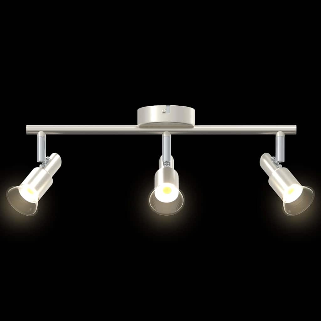 Ceiling spotlight with spotlights nickel 39 x 10.5 x 10.5 cm steel