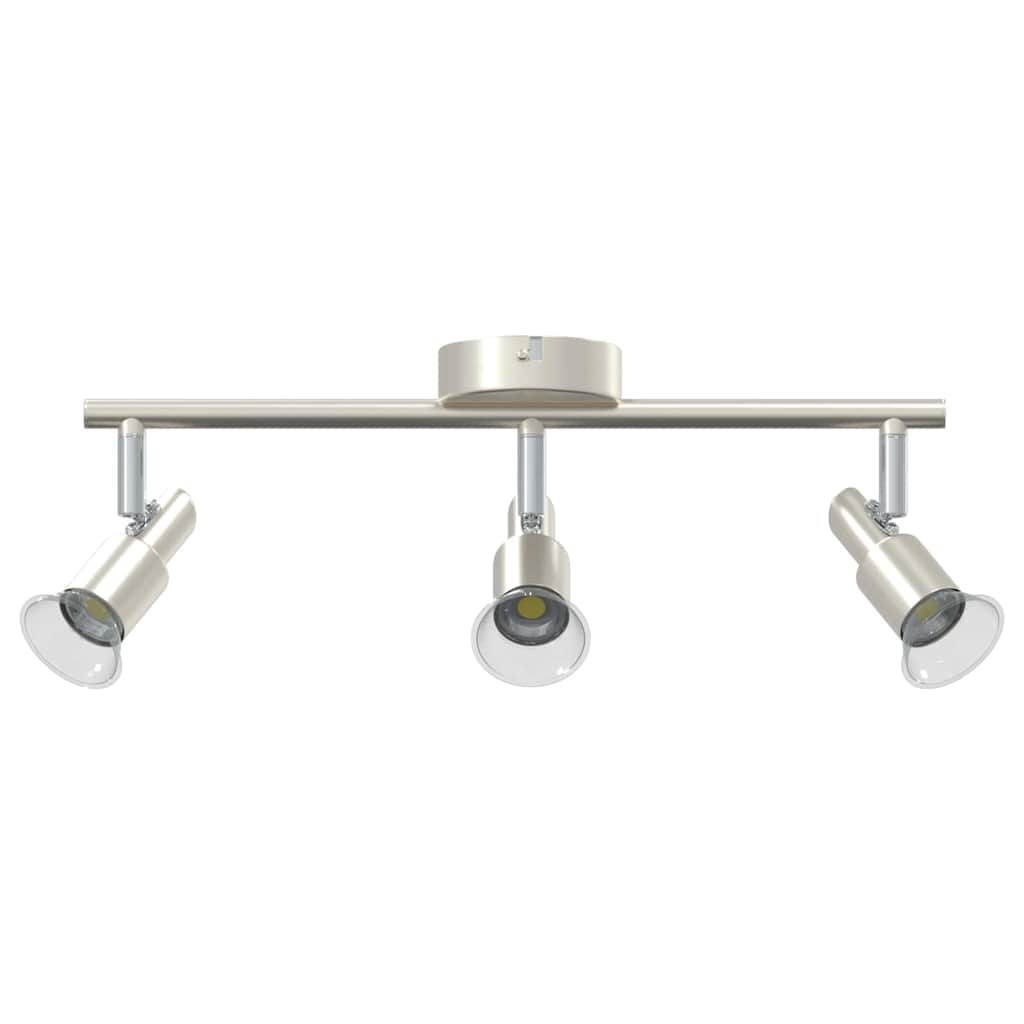 Ceiling spotlight with spotlights nickel 39 x 10.5 x 10.5 cm steel