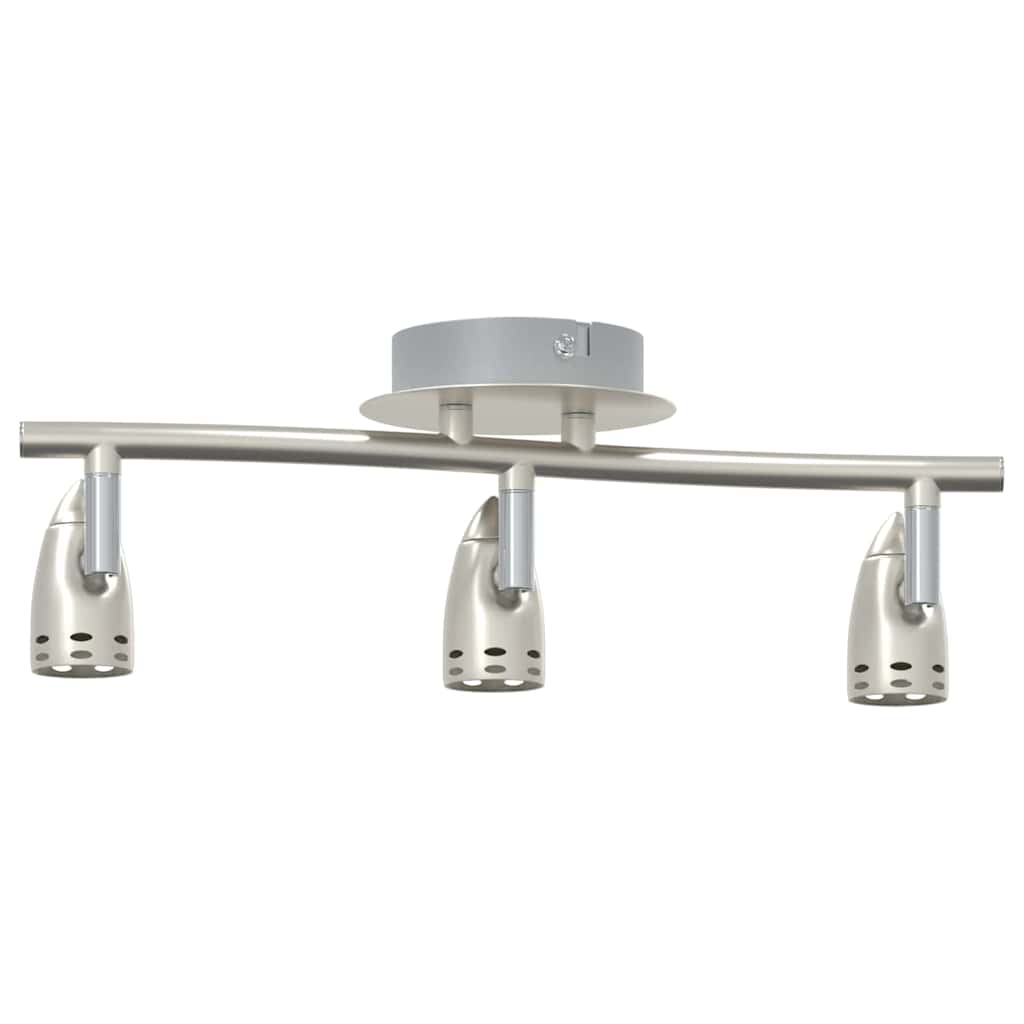 Deckenstrahler mit Strahlern Nickel 36,5 x 10 x 12,5 cm Metall