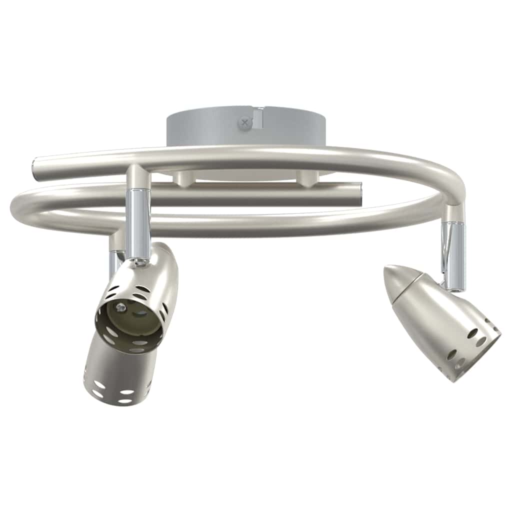 Ceiling Spotlight with Spotlights Nickel 27 x 10 x 12 cm Metal