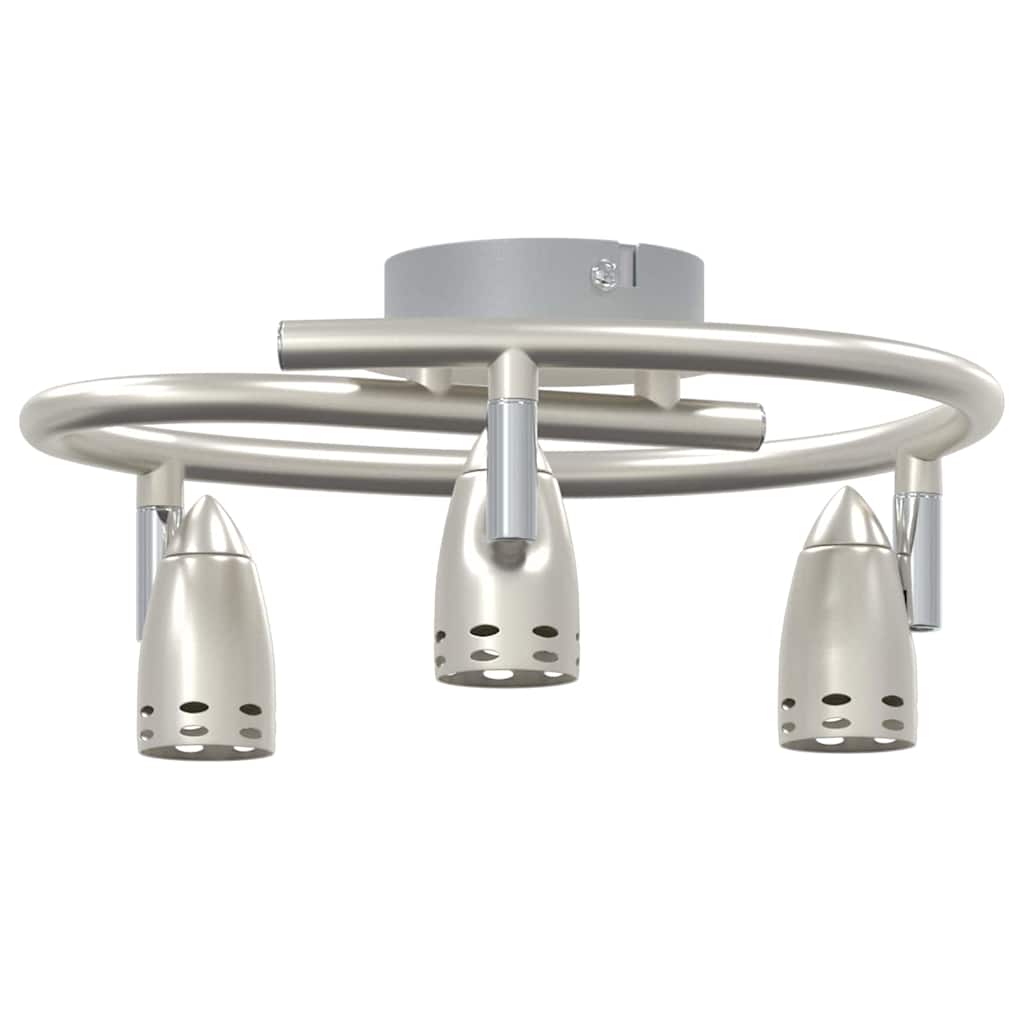 Ceiling Spotlight with Spotlights Nickel 27 x 10 x 12 cm Metal