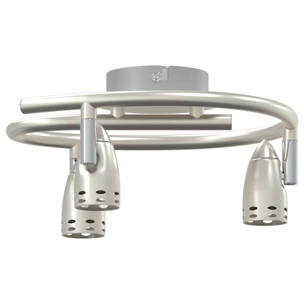 Ceiling Spotlight with Spotlights Nickel 27 x 10 x 12 cm Metal