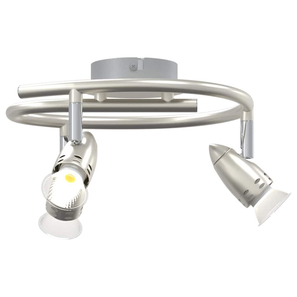 Ceiling Spotlight with Spotlights Nickel 27 x 10 x 12 cm Metal