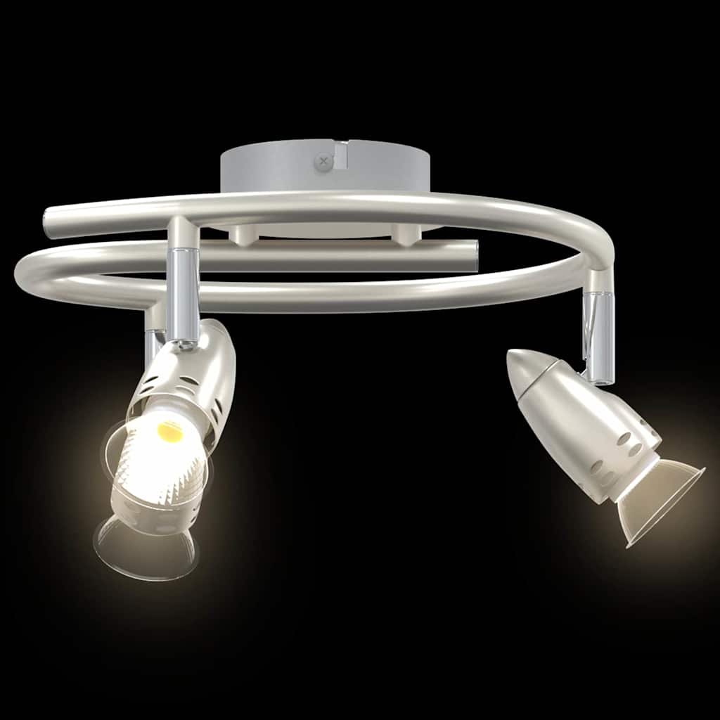 Ceiling Spotlight with Spotlights Nickel 27 x 10 x 12 cm Metal