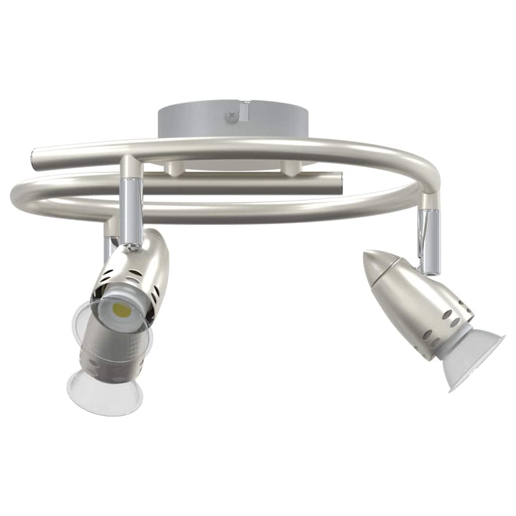 Ceiling Spotlight with Spotlights Nickel 27 x 10 x 12 cm Metal