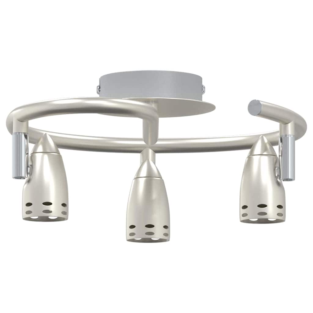 Ceiling Spotlight with Spotlights Nickel 27 x 10 x 12 cm Metal