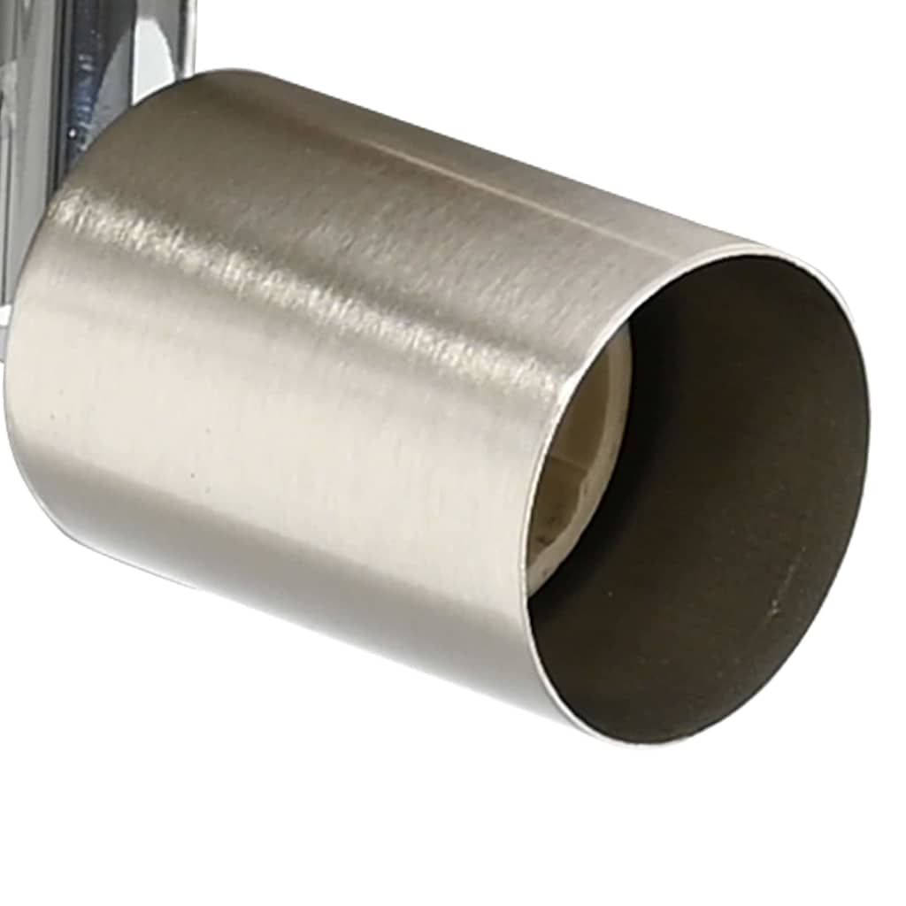 Deckenstrahler Nickel 29 x 29 x 11 cm Stahl und Glas
