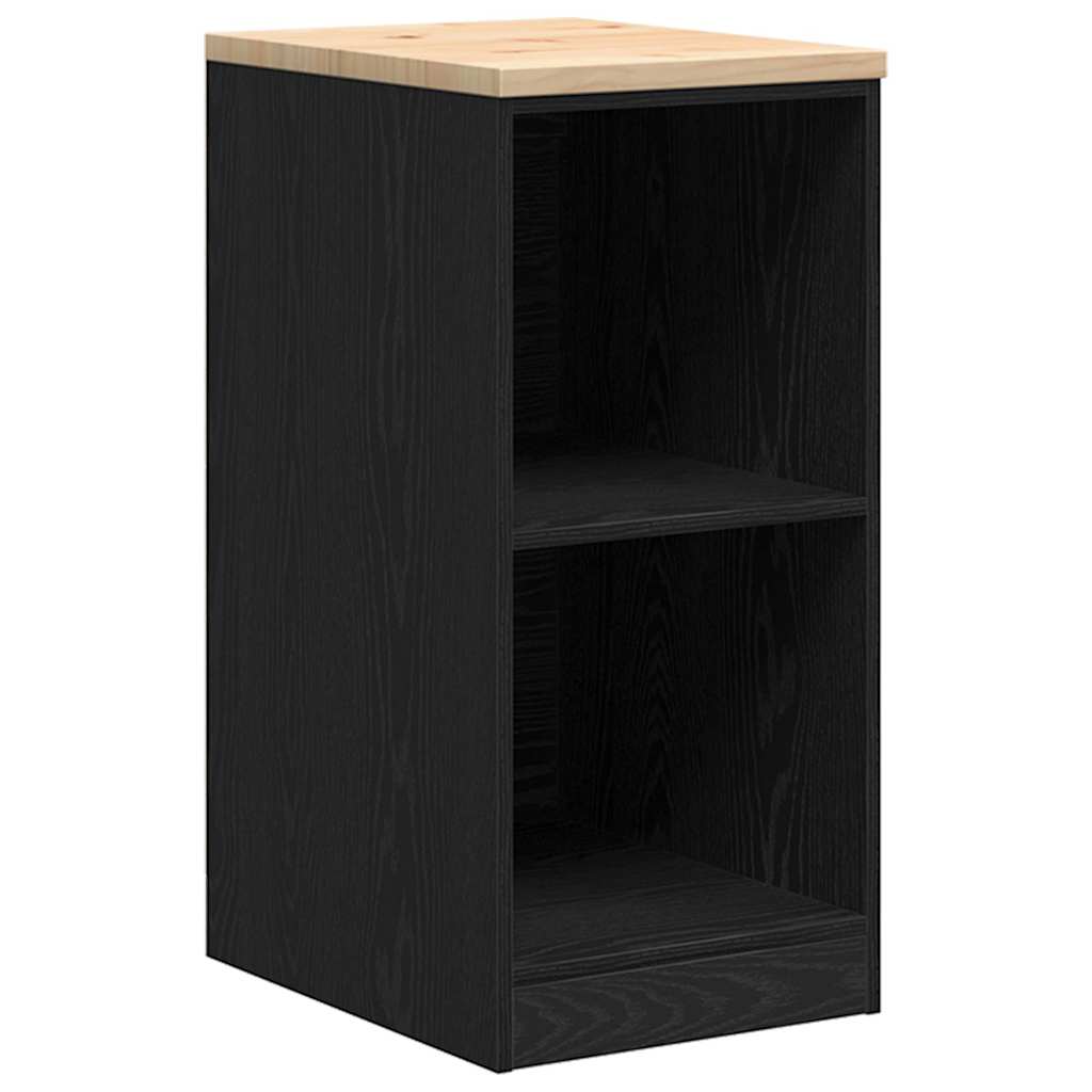 Garagenschränke 2 Stk. Schwarz Holzwerkstoff