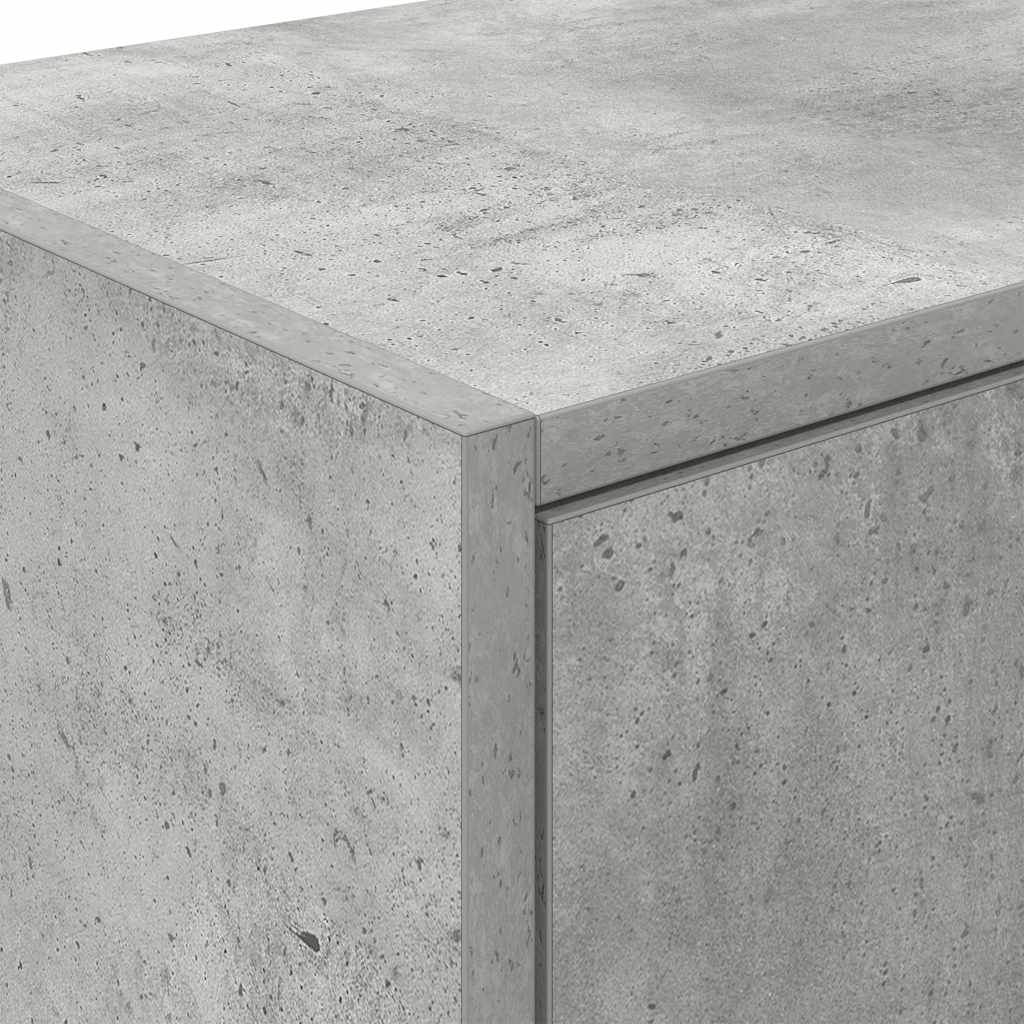 Garagenschränke 2 Stk. Betongrau Holzwerkstoff