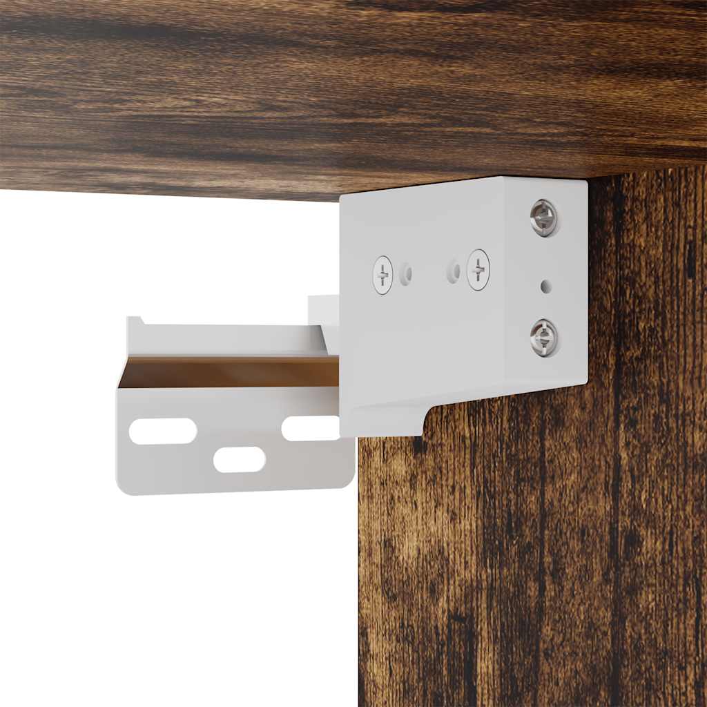 Garagenschränke 2 Stk. Räuchereiche Holzwerkstoff