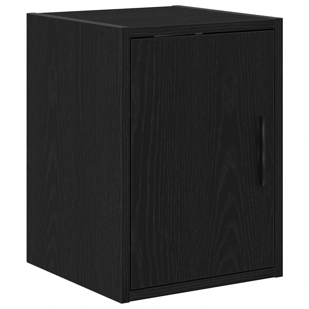 Garagenschränke 2 Stk. Schwarz Holzwerkstoff
