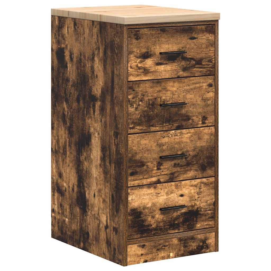 Garagenschränke 2 Stk. Räuchereiche Holzwerkstoff