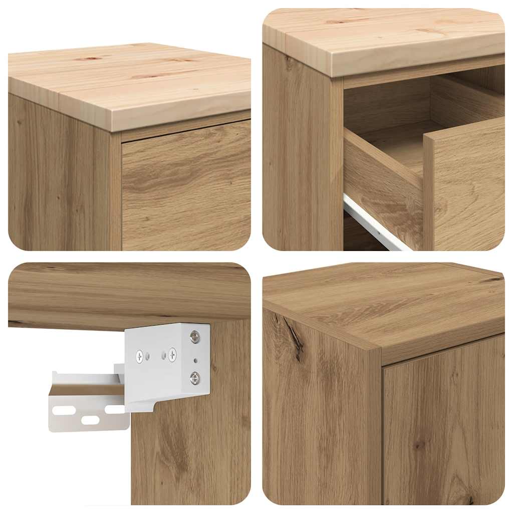 Garagenschränke 2 Stk. Artisan-Eiche Holzwerkstoff