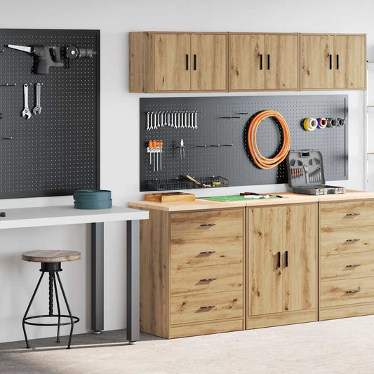 Garagenschränke 2 Stk. Artisan-Eiche Holzwerkstoff
