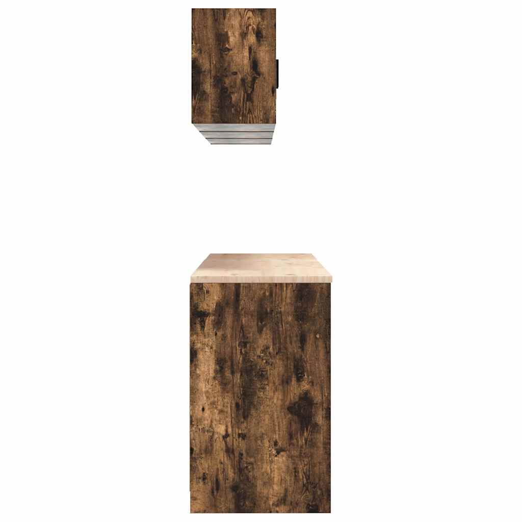 Garagenschränke 6 Stk. Räuchereiche Holzwerkstoff